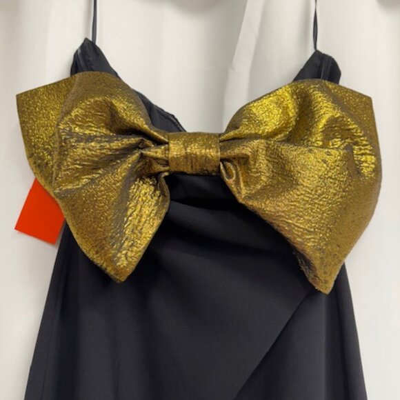 Simon Miller Strapless Black Dress with Gold Accent - Picture 4 of 10